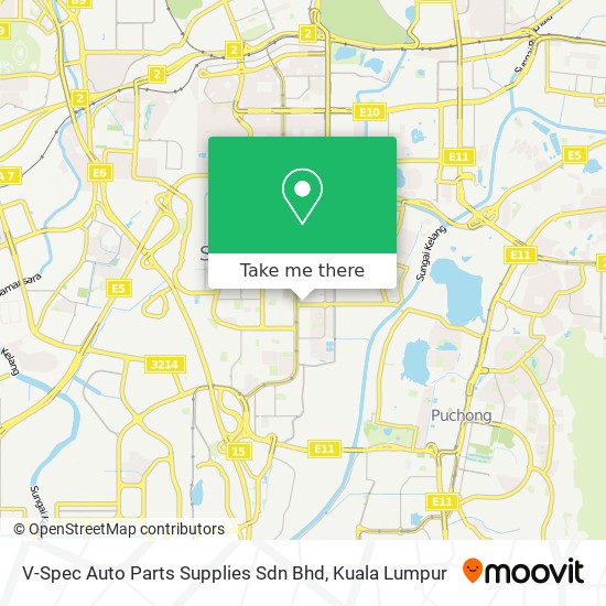 V-Spec Auto Parts Supplies Sdn Bhd map