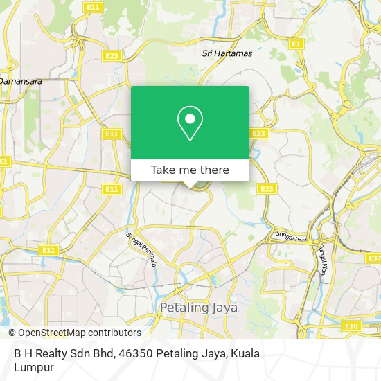 B H Realty Sdn Bhd, 46350 Petaling Jaya map