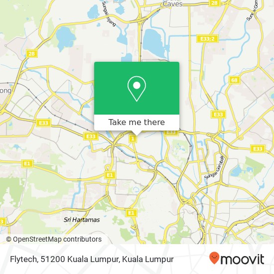 Peta Flytech, 51200 Kuala Lumpur