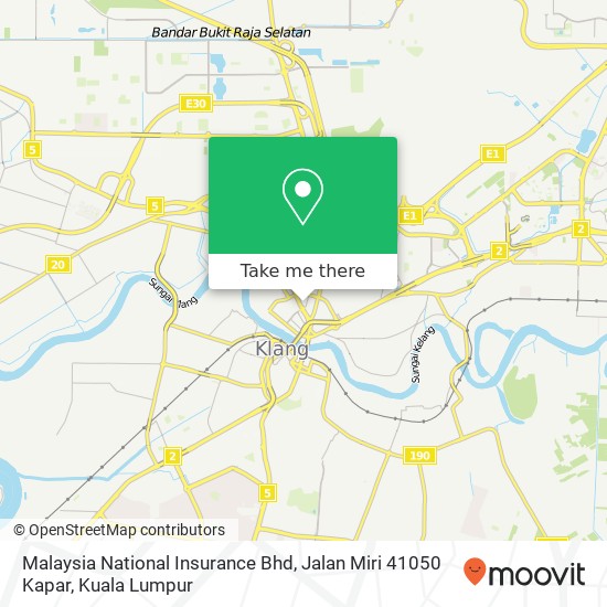 Malaysia National Insurance Bhd, Jalan Miri 41050 Kapar map