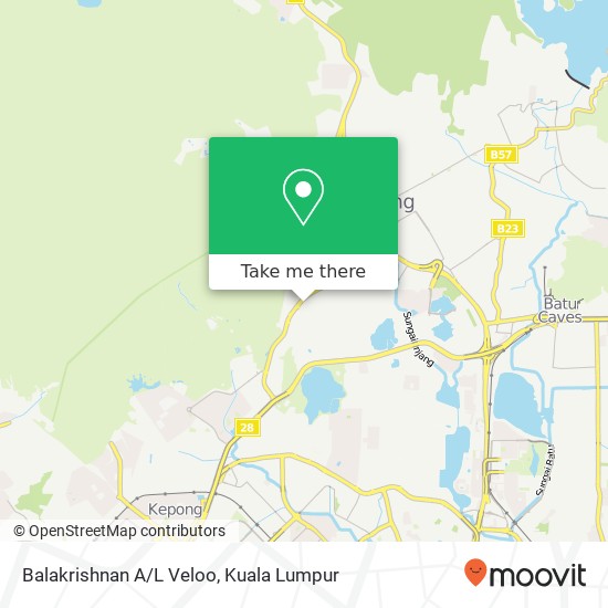Balakrishnan A/L Veloo map