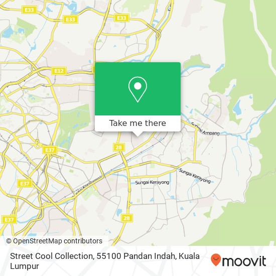Street Cool Collection, 55100 Pandan Indah map