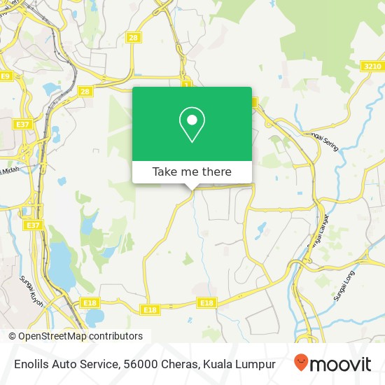 Enolils Auto Service, 56000 Cheras map