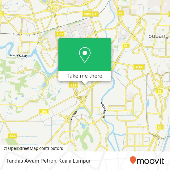 Tandas Awam Petron map