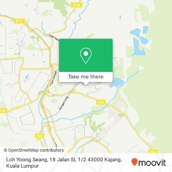 Loh Yoong Seang, 18 Jalan SL 1 / 2 43000 Kajang map