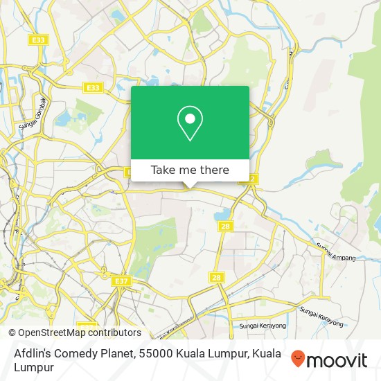 Afdlin's Comedy Planet, 55000 Kuala Lumpur map