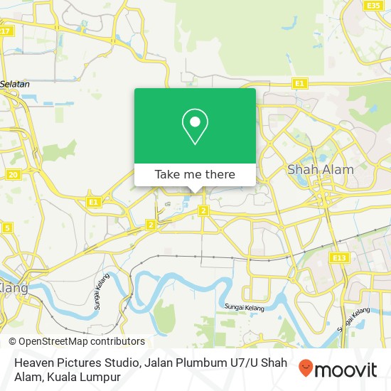 Heaven Pictures Studio, Jalan Plumbum U7 / U Shah Alam map
