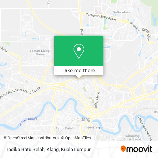 Tadika Batu Belah, Klang map