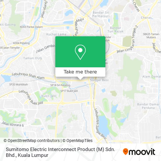 Sumitomo Electric Interconnect Product (M) Sdn. Bhd. map