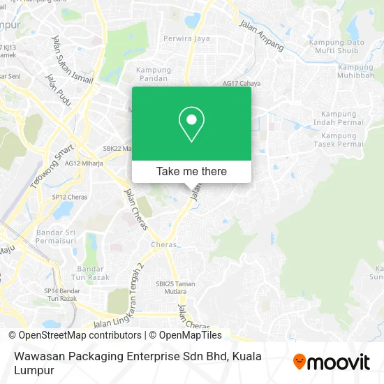 Wawasan Packaging Enterprise Sdn Bhd map