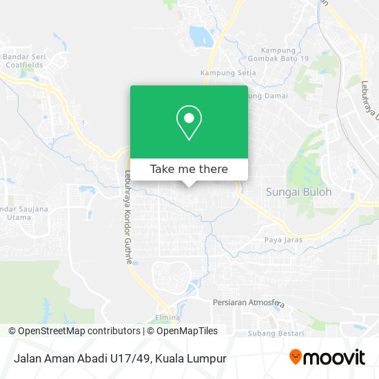 Jalan Aman Abadi U17/49 map