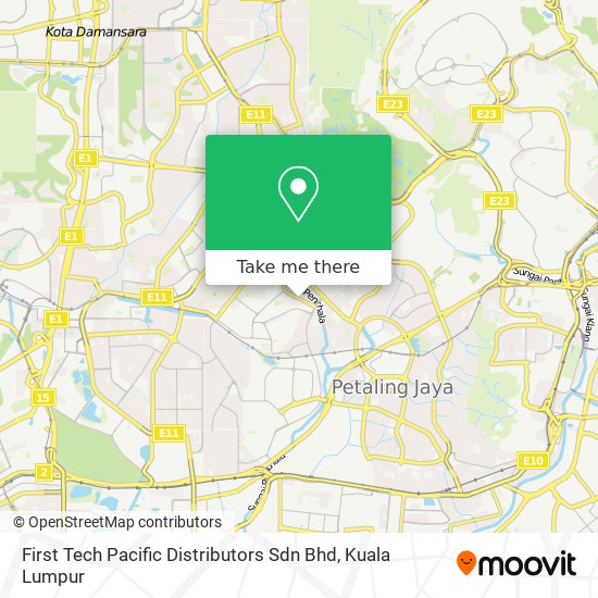 First Tech Pacific Distributors Sdn Bhd map