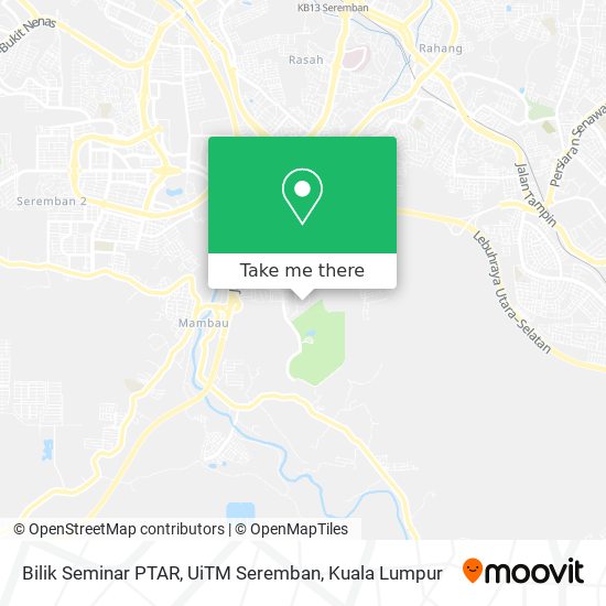 Bilik Seminar PTAR, UiTM Seremban map