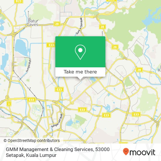Peta GMM Management & Cleaning Services, 53000 Setapak