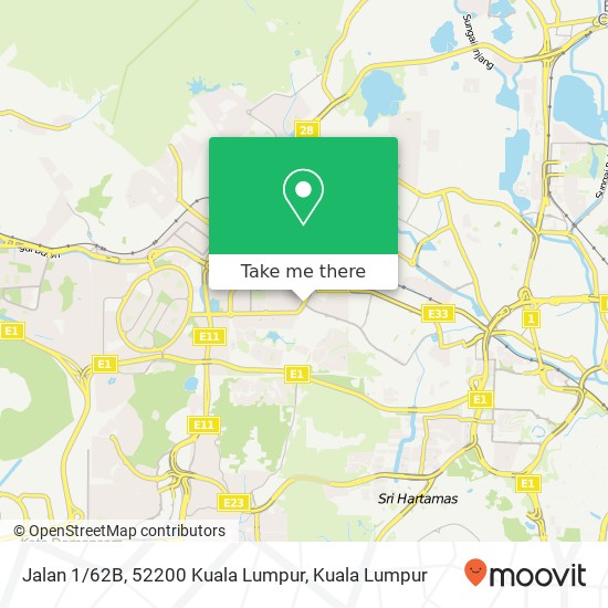 Jalan 1 / 62B, 52200 Kuala Lumpur map