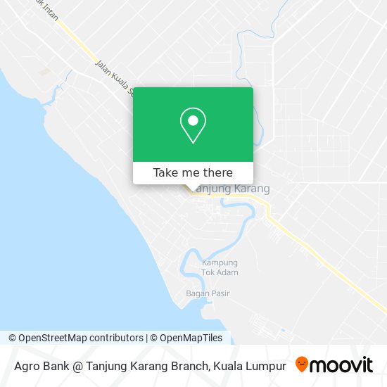 Peta Agro Bank @ Tanjung Karang Branch