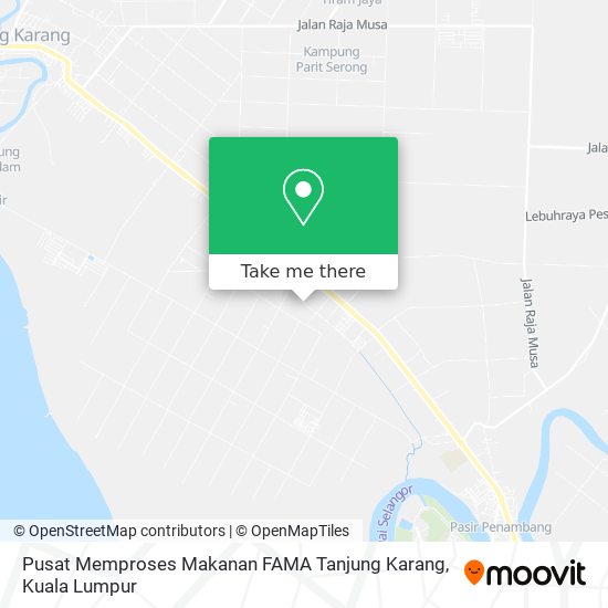 Pusat Memproses Makanan FAMA Tanjung Karang map