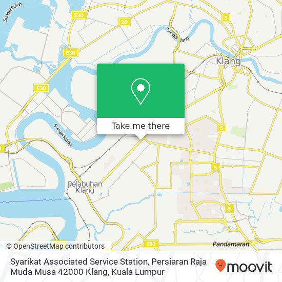 Syarikat Associated Service Station, Persiaran Raja Muda Musa 42000 Klang map