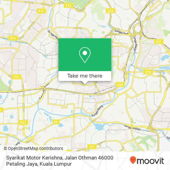 Syarikat Motor Kerishna, Jalan Othman 46000 Petaling Jaya map