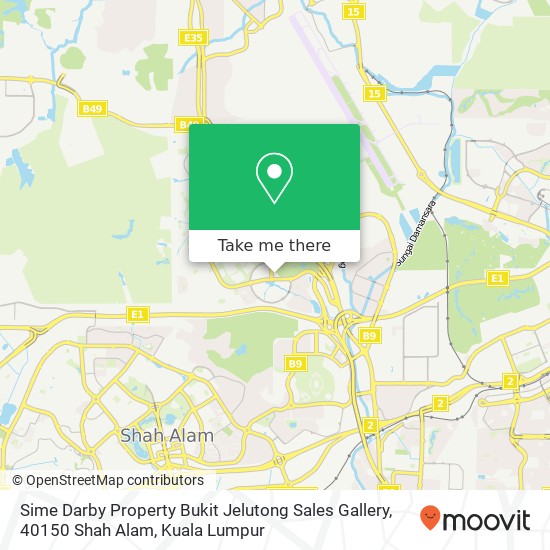 Peta Sime Darby Property Bukit Jelutong Sales Gallery, 40150 Shah Alam