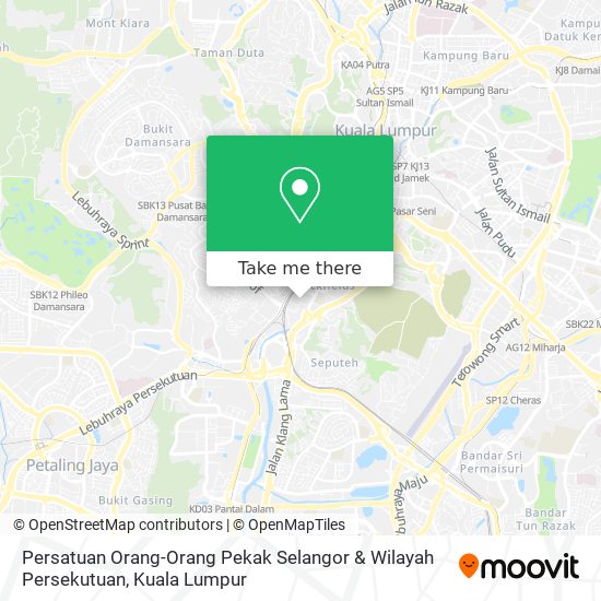 Persatuan Orang-Orang Pekak Selangor & Wilayah Persekutuan map