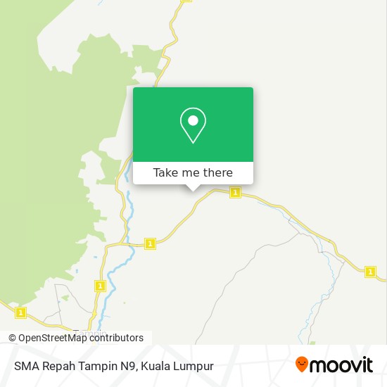 Peta SMA Repah Tampin N9, Jalan Jati 1 / 1 73000 Repah