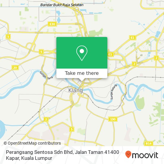 Perangsang Sentosa Sdn Bhd, Jalan Taman 41400 Kapar map