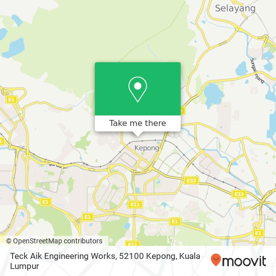 Teck Aik Engineering Works, 52100 Kepong map