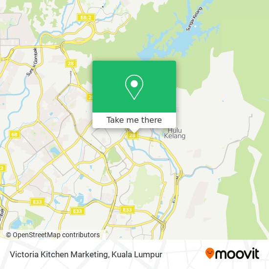 Victoria Kitchen Marketing map