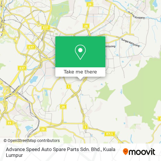 Advance Speed Auto Spare Parts Sdn. Bhd. map