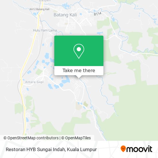 Peta Restoran HYB Sungai Indah