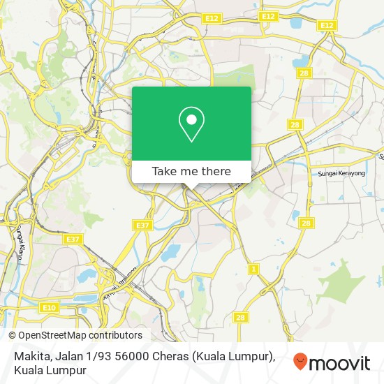 Makita, Jalan 1 / 93 56000 Cheras (Kuala Lumpur) map