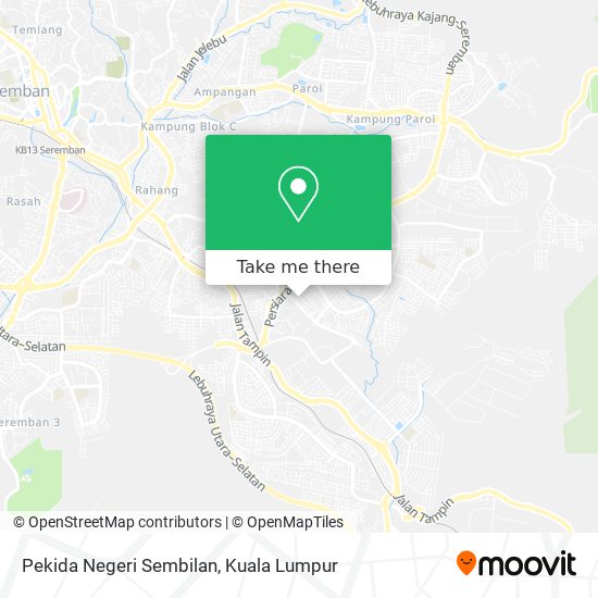 Peta Pekida Negeri Sembilan