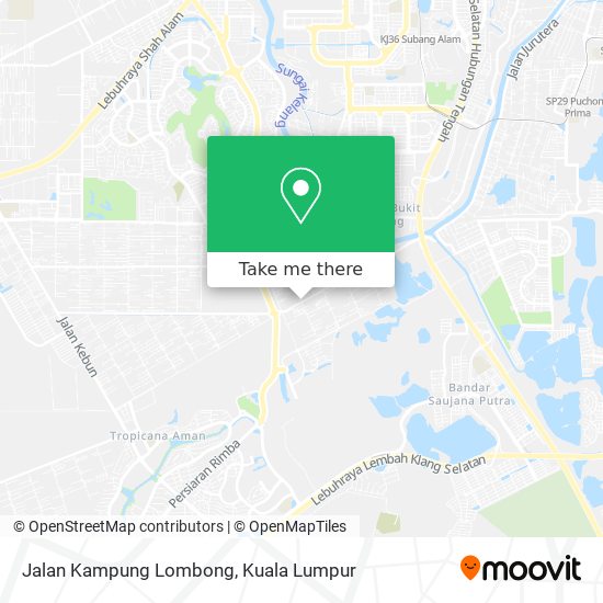 Peta Jalan Kampung Lombong