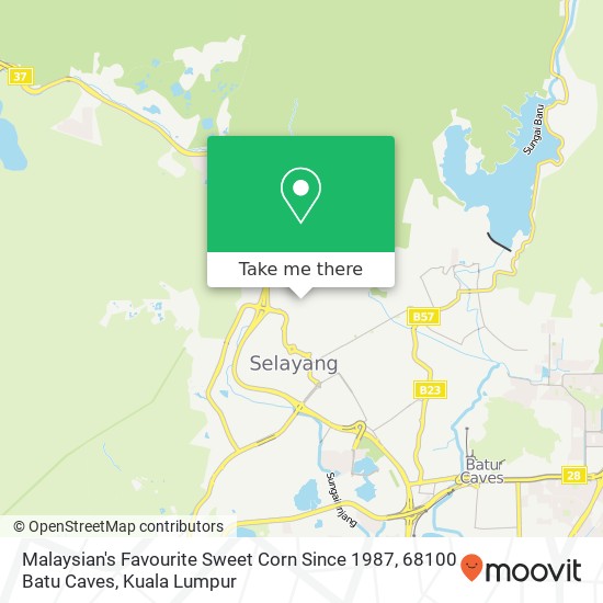 Malaysian's Favourite Sweet Corn Since 1987, 68100 Batu Caves map