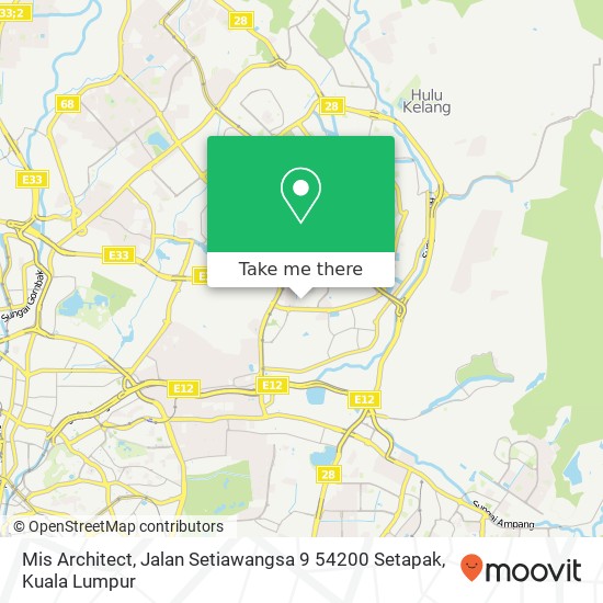 Mis Architect, Jalan Setiawangsa 9 54200 Setapak map