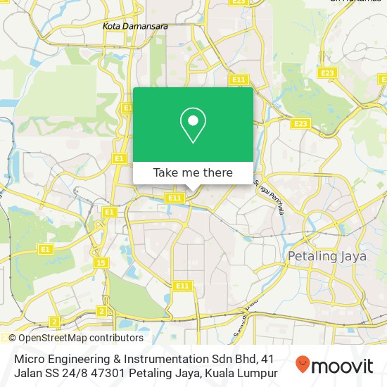 Micro Engineering & Instrumentation Sdn Bhd, 41 Jalan SS 24 / 8 47301 Petaling Jaya map