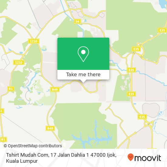 Peta Tshirt Mudah Com, 17 Jalan Dahlia 1 47000 Ijok