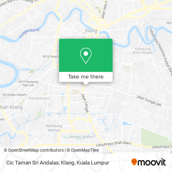 Peta Cic Taman Sri Andalas, Klang