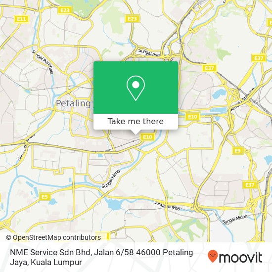 NME Service Sdn Bhd, Jalan 6 / 58 46000 Petaling Jaya map