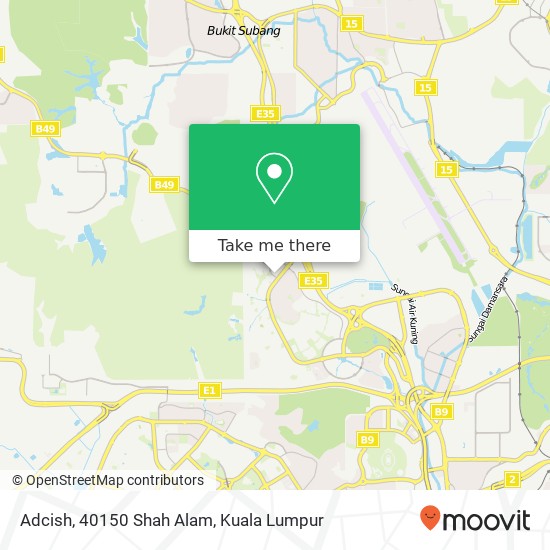 Peta Adcish, 40150 Shah Alam