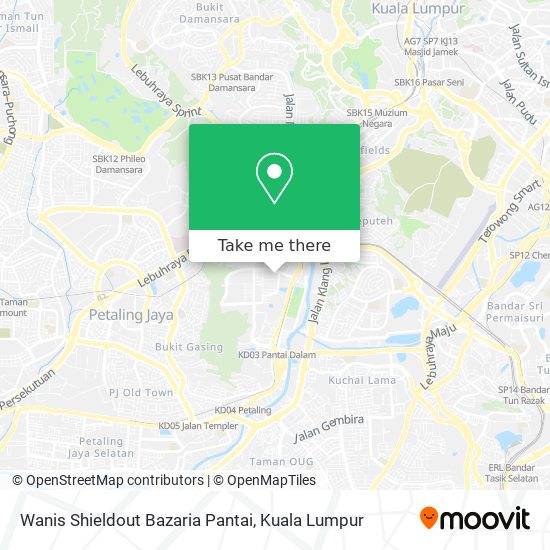 Wanis Shieldout Bazaria Pantai map