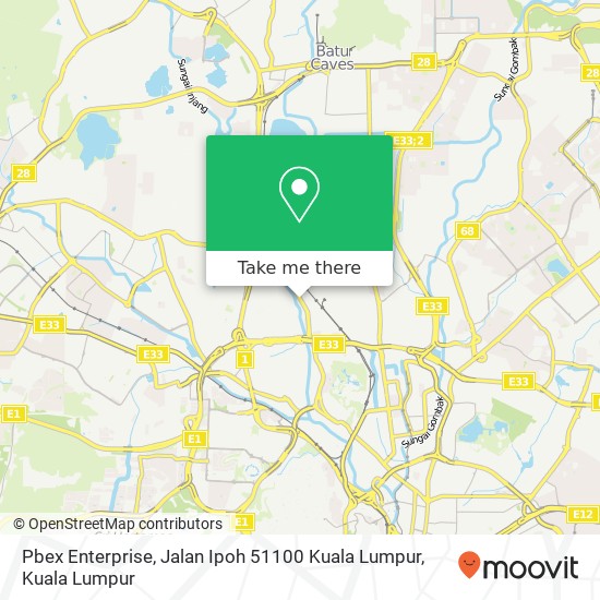 Pbex Enterprise, Jalan Ipoh 51100 Kuala Lumpur map
