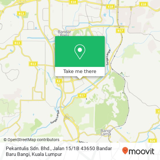 Pekantulis Sdn. Bhd., Jalan 15 / 1B 43650 Bandar Baru Bangi map