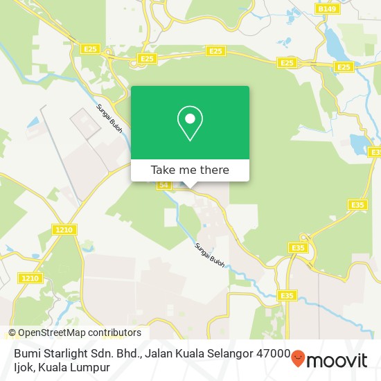 Bumi Starlight Sdn. Bhd., Jalan Kuala Selangor 47000 Ijok map