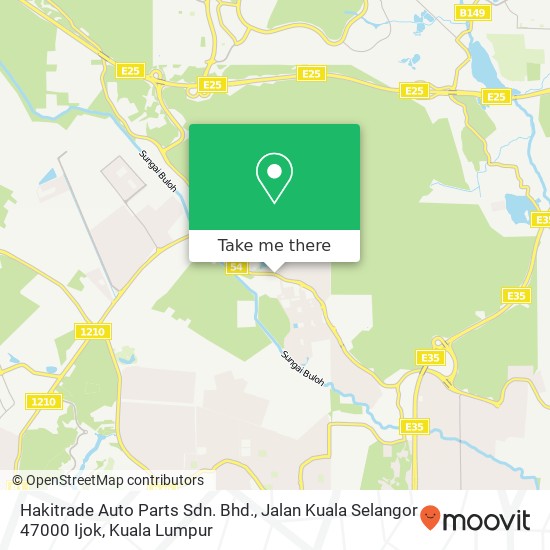 Hakitrade Auto Parts Sdn. Bhd., Jalan Kuala Selangor 47000 Ijok map