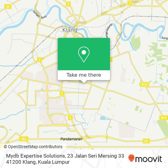 Mydb Expertise Solutions, 23 Jalan Seri Mersing 33 41200 Klang map