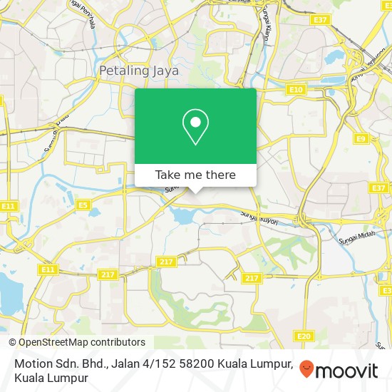 Peta Motion Sdn. Bhd., Jalan 4 / 152 58200 Kuala Lumpur