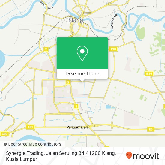 Peta Synergie Trading, Jalan Seruling 34 41200 Klang