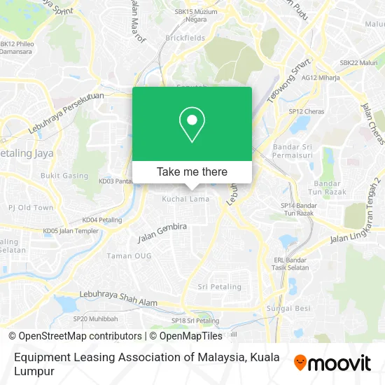 Equipment Leasing Association of Malaysia map